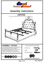 Preview for 1 page of Furniture of America CM7670Q Assembly Instructions Manual