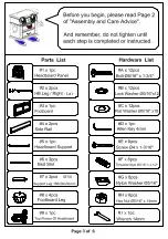 Preview for 3 page of Furniture of America CM7670Q Assembly Instructions Manual