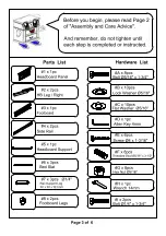 Preview for 3 page of Furniture of America CM7673CK Assembly Instructions Manual