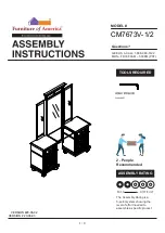 Furniture of America CM7673V-1 Assembly Instructions Manual preview