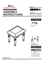 Preview for 10 page of Furniture of America CM7673V-1 Assembly Instructions Manual