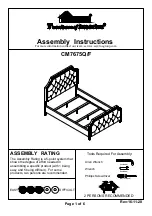 Preview for 1 page of Furniture of America CM7675F Assembly Instructions Manual