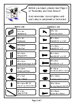 Preview for 3 page of Furniture of America CM7677F-VN Assembly Instructions Manual