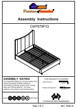 Preview for 1 page of Furniture of America CM7678CK Assembly Instructions Manual