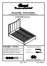 Preview for 1 page of Furniture of America CM7678F-VN Assembly Instructions Manual