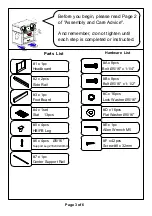 Preview for 3 page of Furniture of America CM7678F-VN Assembly Instructions Manual