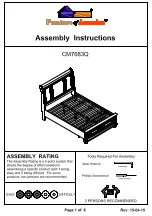 Preview for 1 page of Furniture of America CM7683CK Assembly Instructions Manual