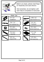 Preview for 3 page of Furniture of America CM7683CK Assembly Instructions Manual