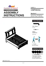 Preview for 1 page of Furniture of America CM7683Q Assembly Instructions Manual