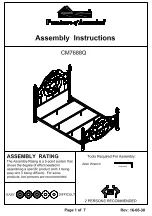 Preview for 1 page of Furniture of America CM7688Q Assembly Instructions Manual