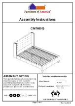 Furniture of America CM7689Q Assembly Instructions Manual preview