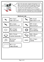 Preview for 4 page of Furniture of America CM7689Q Assembly Instructions Manual