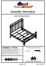 Preview for 1 page of Furniture of America CM7716F Assembly Instructions Manual