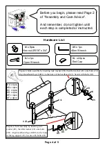 Preview for 4 page of Furniture of America CM7725T Assembly Instructions