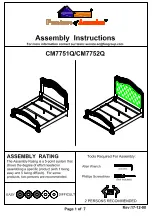 Furniture of America CM7751Q Assembly Instructions Manual preview