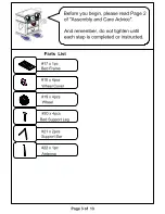 Preview for 4 page of Furniture of America CM7760GM Assembly Instructions Manual