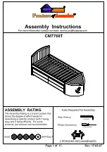 Preview for 1 page of Furniture of America CM7768T Assembly Instructions Manual