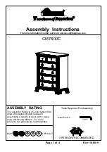 Furniture of America CM7800C Assembly Instructions preview