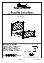 Preview for 1 page of Furniture of America CM7800Q Assembly Instructions Manual