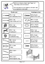 Preview for 3 page of Furniture of America CM7811Q Assembly Instructions Manual