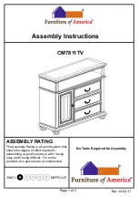 Furniture of America CM7811TV Assembly Instructions preview