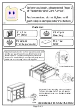 Предварительный просмотр 3 страницы Furniture of America CM7811TV Assembly Instructions