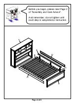 Preview for 4 page of Furniture of America CM7844F Assembly Instructions Manual