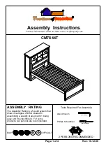 Preview for 1 page of Furniture of America CM7844T Assembly Instructions