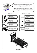 Preview for 3 page of Furniture of America CM7844T Assembly Instructions