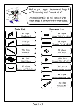 Preview for 3 page of Furniture of America CM7853F Assembly Instruction
