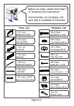 Preview for 3 page of Furniture of America CM7859CK Assembly Instructions Manual