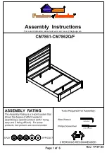 Furniture of America CM7861 Assembly Instructions Manual preview