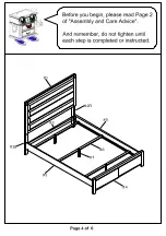 Preview for 4 page of Furniture of America CM7861 Assembly Instructions Manual