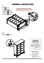 Preview for 6 page of Furniture of America CM7864C Assembly Instructions Manual