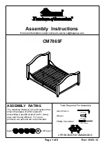 Furniture of America CM7865F Assembly Instructions Manual preview