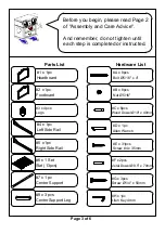 Предварительный просмотр 3 страницы Furniture of America CM7865F Assembly Instructions Manual