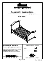 Furniture of America CM7865T Assembly Instructions Manual preview