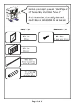 Preview for 3 page of Furniture of America CM7867D Assembly Instructions