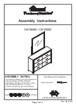 Furniture of America CM7868M Assembly Instructions preview