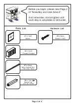 Preview for 3 page of Furniture of America CM7868M Assembly Instructions