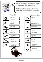 Предварительный просмотр 3 страницы Furniture of America CM7884EK/CK Assembly Instructions Manual