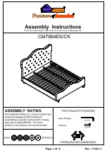 Предварительный просмотр 7 страницы Furniture of America CM7884EK/CK Assembly Instructions Manual