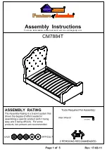 Предварительный просмотр 13 страницы Furniture of America CM7884EK/CK Assembly Instructions Manual