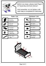 Предварительный просмотр 15 страницы Furniture of America CM7884EK/CK Assembly Instructions Manual