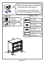 Preview for 3 page of Furniture of America CM7887N Assembly Instructions