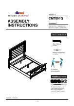 Preview for 1 page of Furniture of America CM7891Q Assembly Instructions Manual