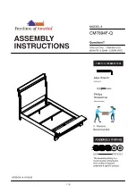 Preview for 1 page of Furniture of America CM7894F-Q Assembly Instructions Manual