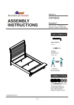 Furniture of America CM7894Q Assembly Instructions Manual preview