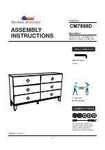 Furniture of America CM7898D Assembly Instructions Manual preview