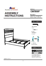 Preview for 1 page of Furniture of America CM7898F Assembly Instructions Manual